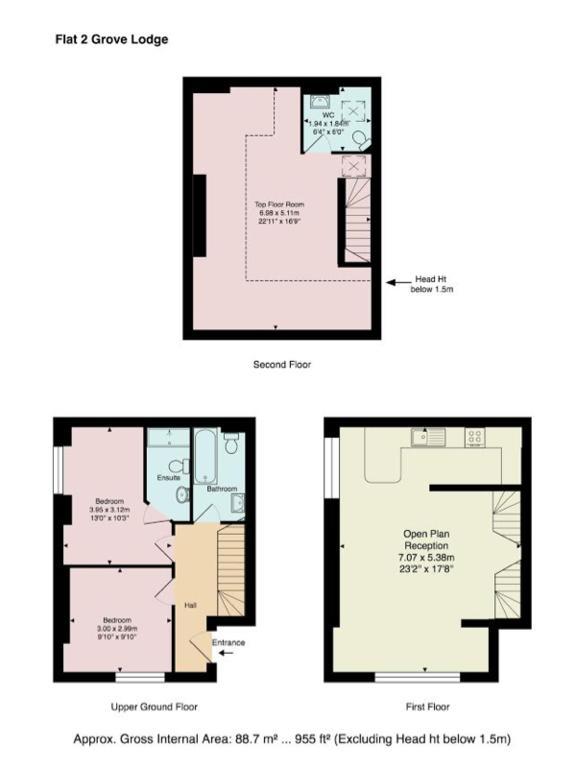 Finchley Central Luxury 3 Bed Triplex Loft Style Apartment Hendon Exterior foto
